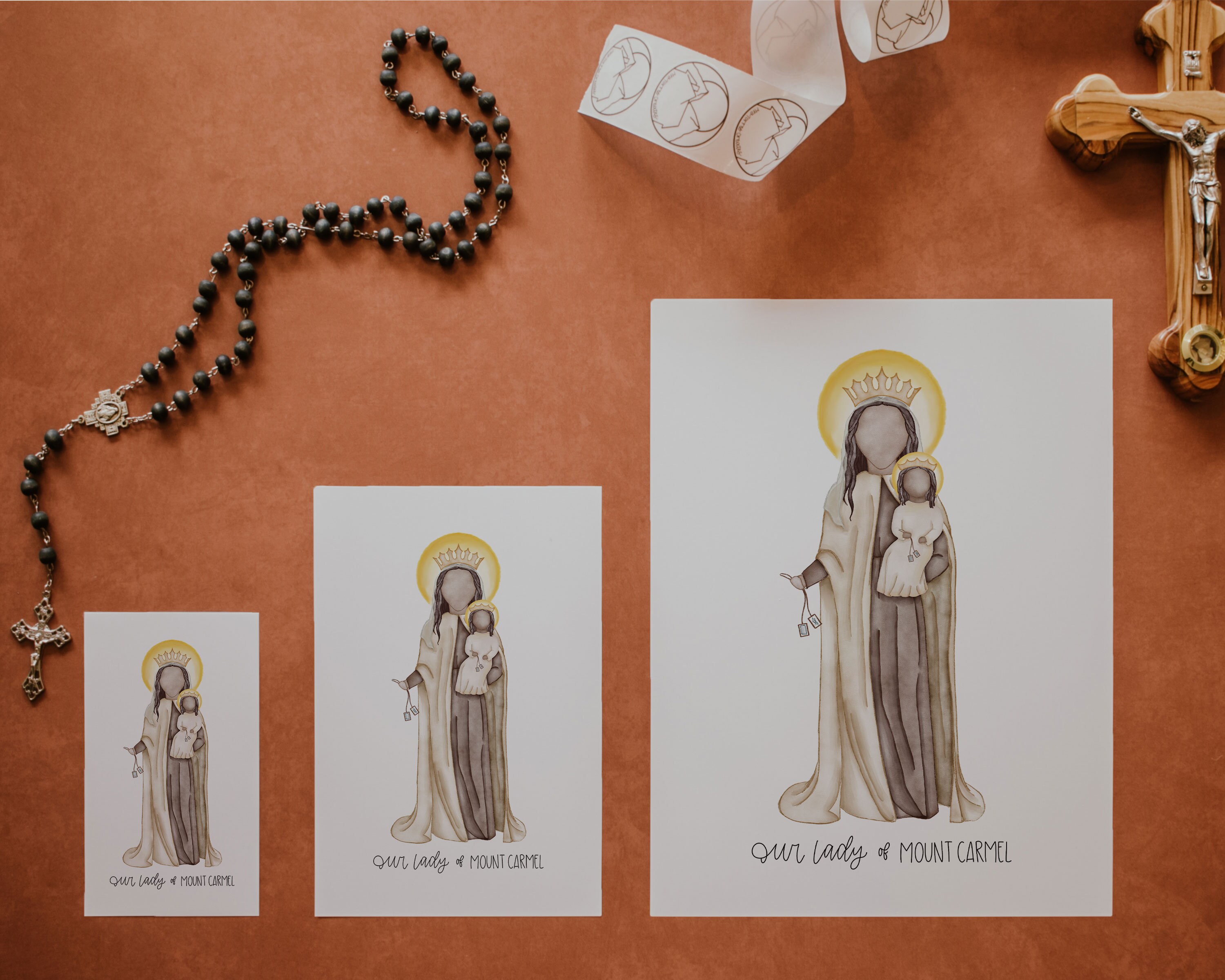Our Lady of Mount Carmel Saint Card Saint Print Catholic - Etsy