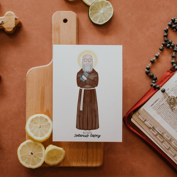 Blessed Solanus Casey | Saint Print | Saint Card | Catholic Gift