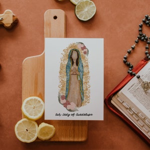 Guadalupe | Our Lady | Saint Print | Saint Card | Catholic Gift