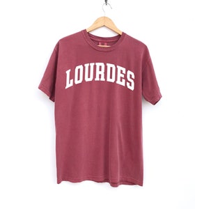 Lourdes T-Shirt Catholic T-Shirt Saint T-Shirt Catholic Gift Brick