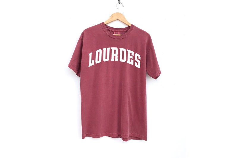 Lourdes T-Shirt Catholic T-Shirt Saint T-Shirt Catholic Gift Brick