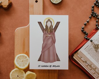 Saint Eulalia | Saint Card | Saint Print | Catholic Gift