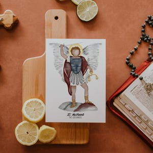 Saint Michael | Saint Michael the Archangel | Saint Print | Saint Card | Catholic Gift