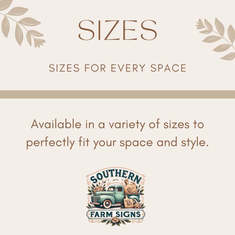 May include: A teal blue vintage pickup truck with a wooden bed carrying wooden signs that say "Southern Farm Signs". The truck is surrounded by flowers and greenery.