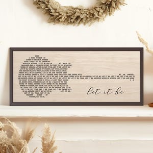 Lyric Wood Art, Guitar Lyrics, Let It Be Sign, Your Lyrics in a Guitar, Custom Lyric Wall Art, Song Lyrics Gift, Lyrics Print, Lyric Signs