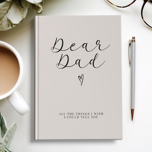 Cuaderno de cartas a mi papá, diario de duelo por la pérdida de un padre, obsequio conmemorativo para papá, obsequio conmemorativo para papá, obsequio para el duelo, simpatía por la pérdida de un padre