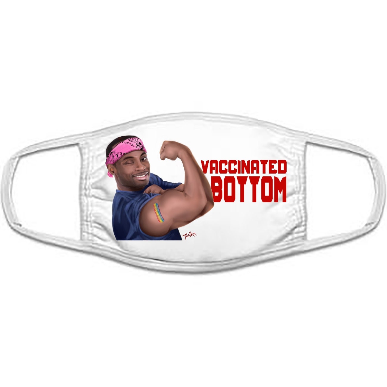 Gay Black Men Face Mask Vaccinated Top / Bottom / Etsy