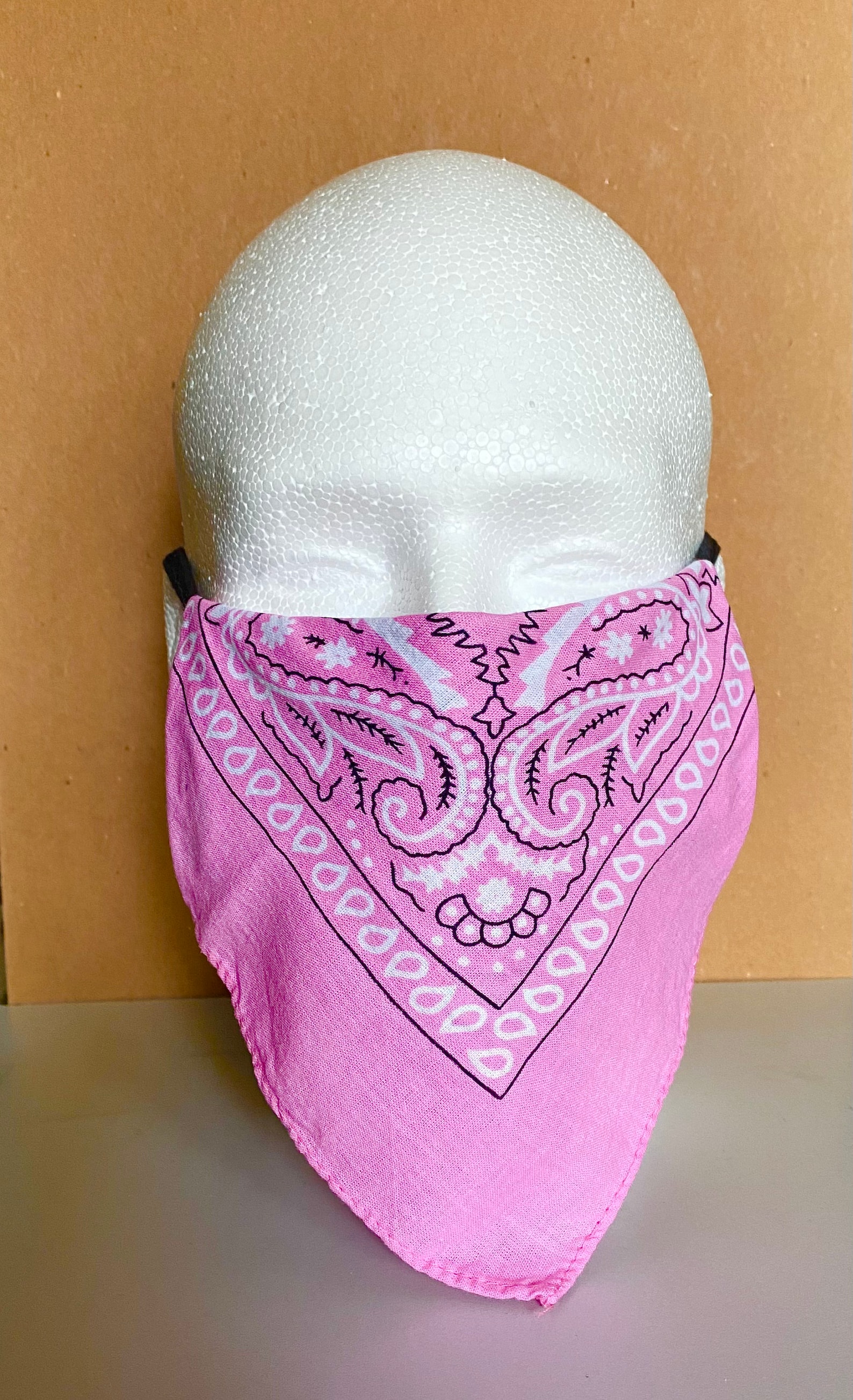 Bandana Face Mask / Custom Made Summer / Pink & Purple / 2ply Etsy