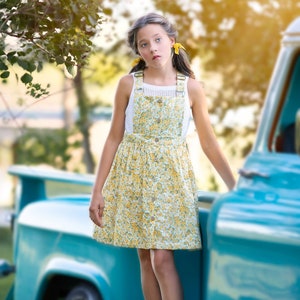 TWEEN Leah Overall Dress Sizes 10-16/step-by-step photo tutorial/beginner friendly/PDF/A0