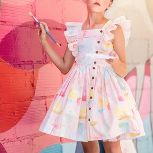 Baker PDF Sewing Pattern~Step-by-Step Photo Tutorial~Beginner Friendly~ Girls Sizes:2T-9/10