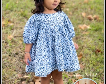 Juliet Baby Dress/Bloomers/Sizes:0-3m-18-24m/Step by Step Photo,Video Tutorial/PDF Sewing Pattern/A0 File/Projector File