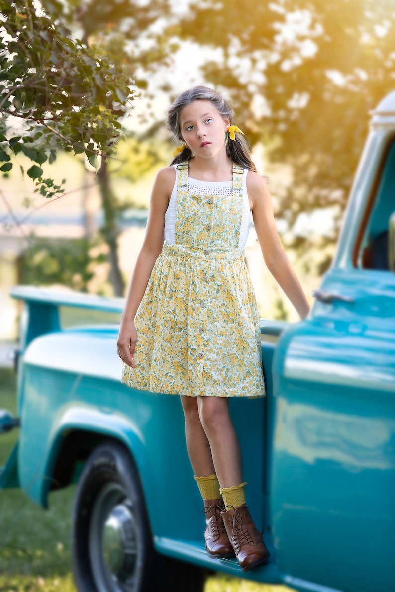 TWEEN Leah Overall Dress Sizes 1016/stepbystep photo Etsy