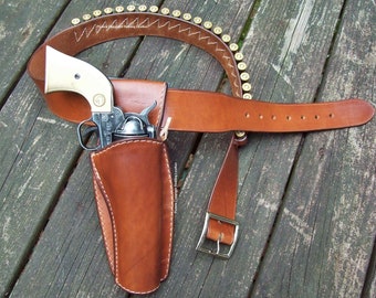 Reddog Leather the Shootist Rig, John Wayne, The Duke, Cowboy Western SAAS, Cas.