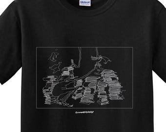 Papers Tee - 100% Cotton - printed locally in CLE - art by @nincompoooooooop