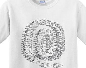 Swirl Tee - 100% Cotton - printed locally in CLE - art by @nincompoooooooop