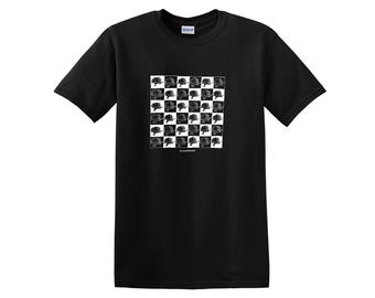 Checkers Tee - 100% Cotton - printed locally in CLE - art by @nincompoooooooop