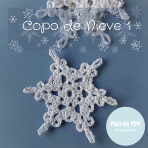 PDF Crochet Pattern: Snowflake 1 - Beginner Level
