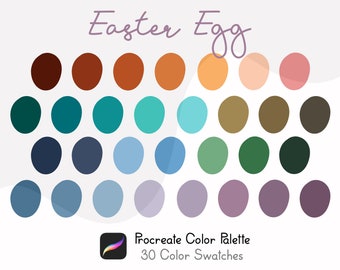 Spring Bloom Procreate Color Palette 30 Swatches Pastel Nature - Etsy