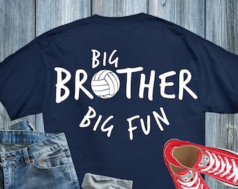 Big Brother Big Fun Volleybal Inspirational svg,jpg,png,dxf,eps,ai