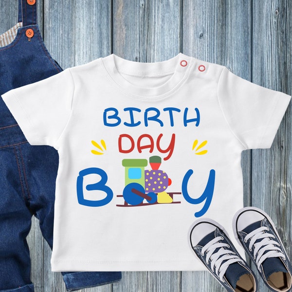 Birthday boy svg file,Silhouette Cameo Svg Cut Files for Cricut SVG Iron on Transfer,Boy T-shirt Svg,Kid T-shirt Design,Train shirt for kids