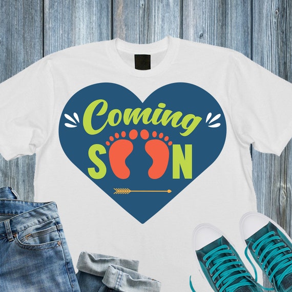 Download Coming Soon Svg Pregnant Svg Baby Footprint Svg Baby Announcement Svg Maternity Svg Commercial Use Printable