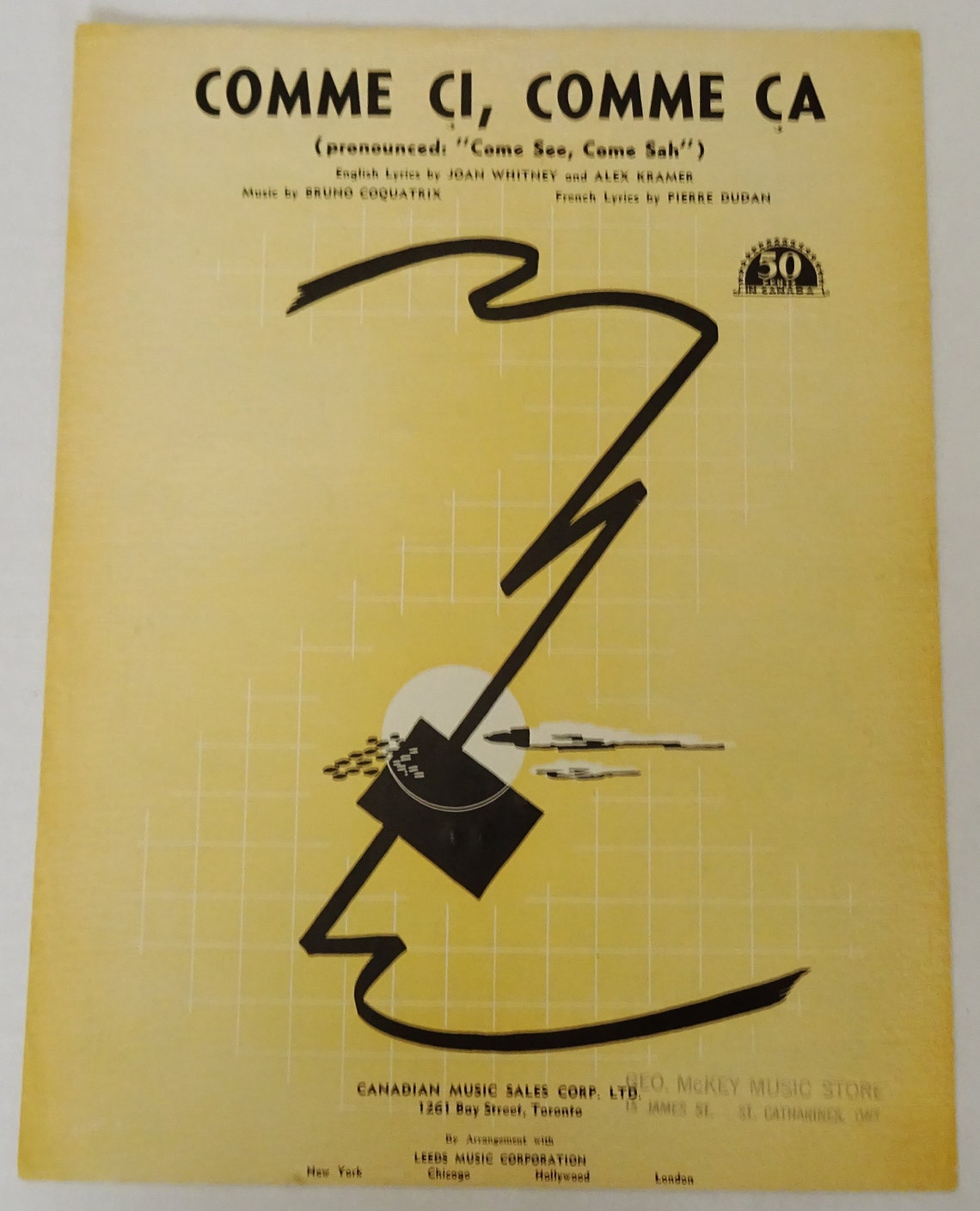 Comme Ci Comme Ca Vintage Sheet Music 1947 English and French | Etsy
