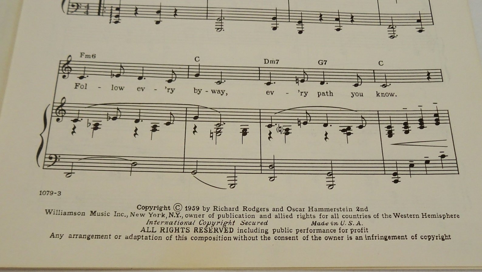 Climb Every Mountain Song Vintage Sheet Music 1959 Sound of Etsy