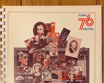 Town Meeting 1976 - Bicentennial - Notebook Werkboek van de vergadering in San Francisco - Historisch artefact