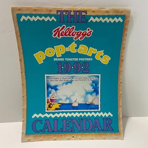 Calendario dei dolci da forno Pop-Tarts di Kellogg del 1992 con i fumetti di Kevin Pope - 15 mesi