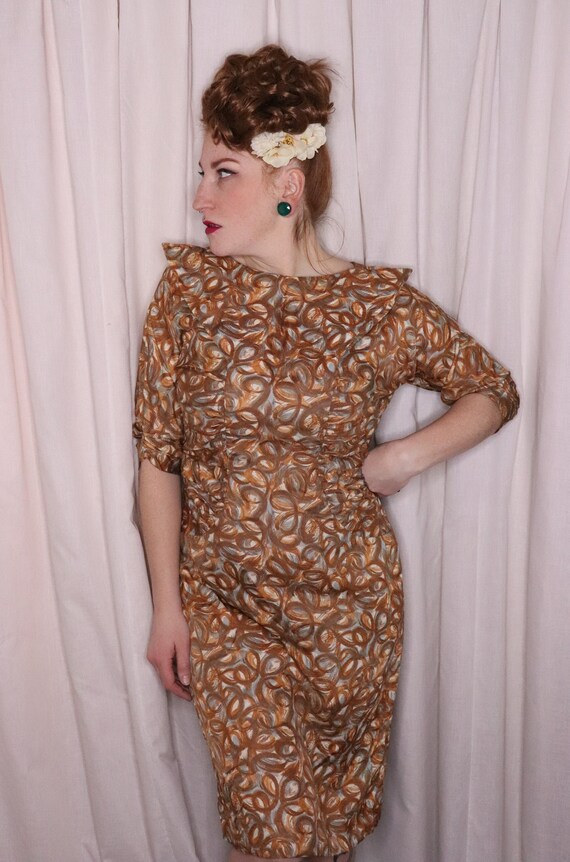 Vintage 1950s 1960s Wiggle Dress | S-M