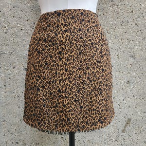 90s Y2K GUESS JEANS leopard print skirt