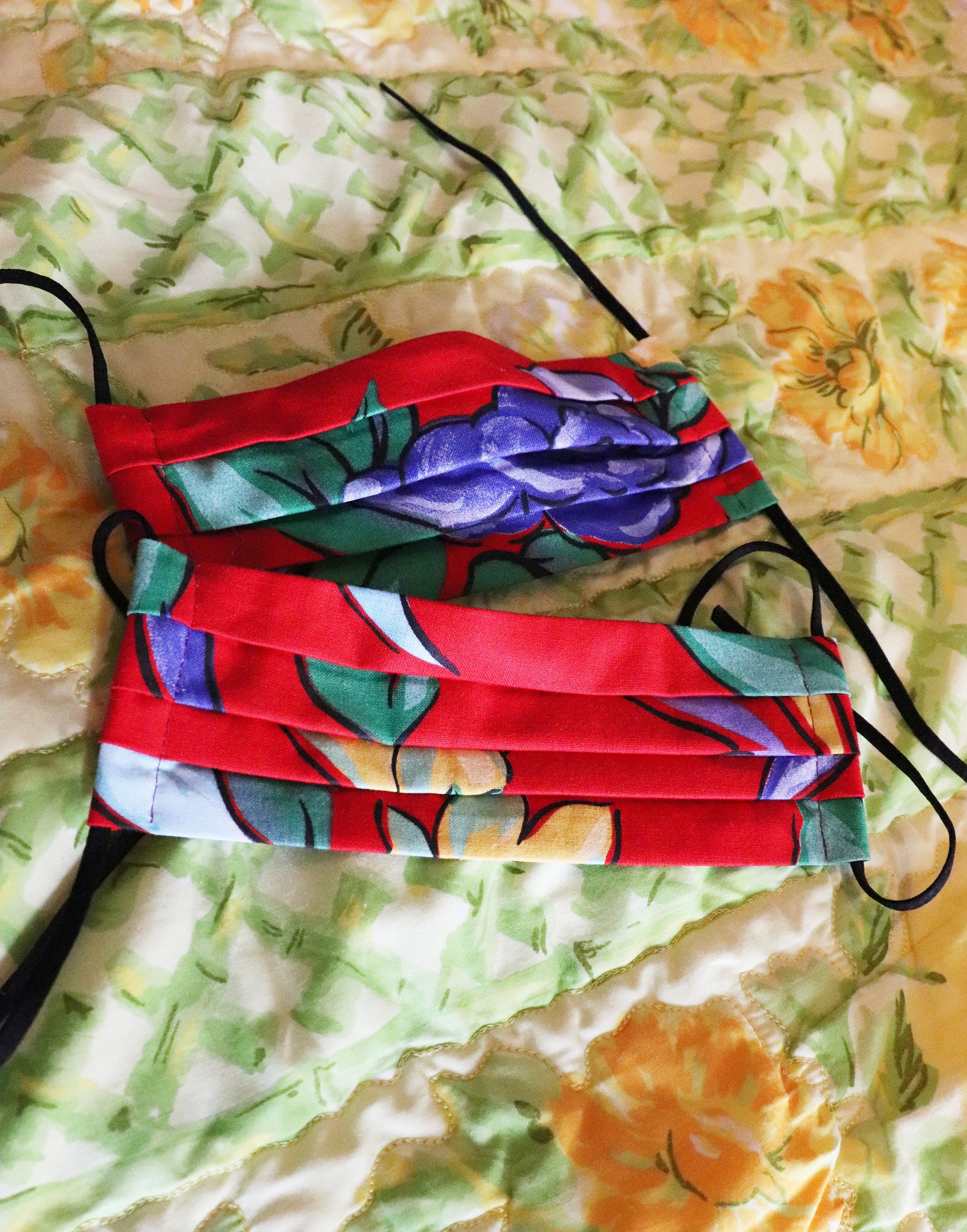 Face Mask Repurposed vintage fabric cotton mask Etsy