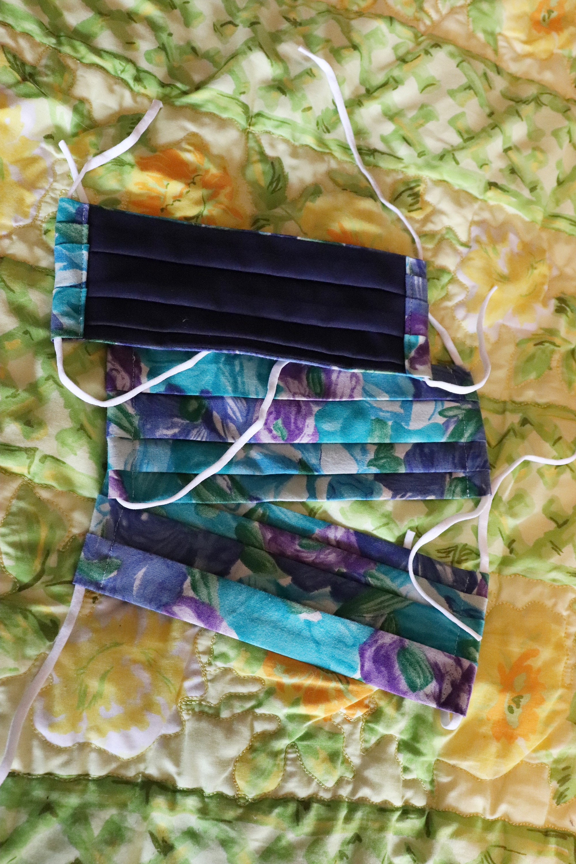 Face Mask Repurposed vintage fabric cotton mask Etsy