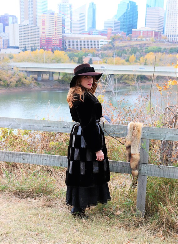 1970s Leather & Faux Fur Jacket | M-L