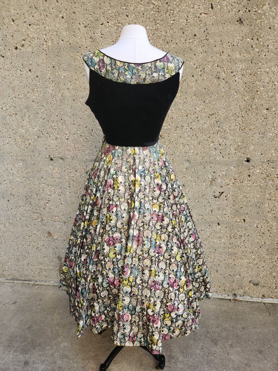 1940s cocktail dress, velvet | Small - image 9