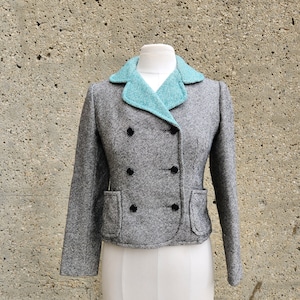 1960s tweed, wool jacket | Small