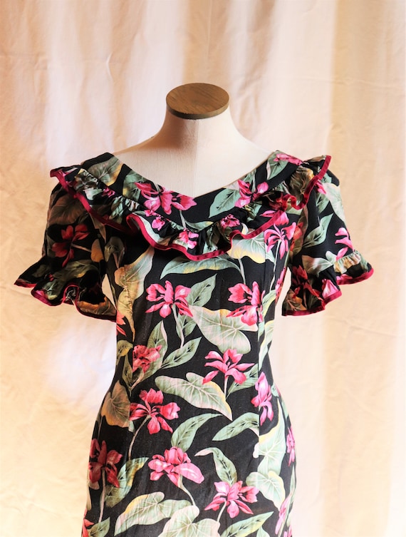 Tori Richards Hawaiian Dress | M-L