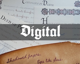 Van Richten's Guide to Ravenloft - House of Lament Printable Handouts