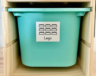 Playroom Labels • Sticker Toy Labels • Custom Toy Storage Labels