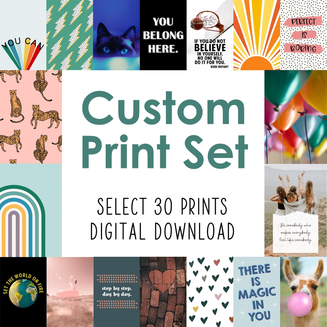 Custom Collage Wall Art, Create Your Own Art Print Set Etsy