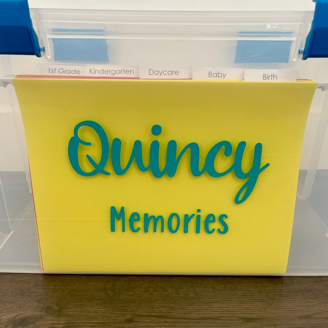 School Memories Bin Labels Kids Name Labels Storage Bin Etsy