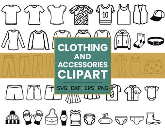 Clothing Storage SVG Images • Dresser Organization Clipart
