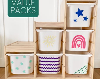 Playroom Bin Designs • Playroom Decor • Trofast IKEA Bins