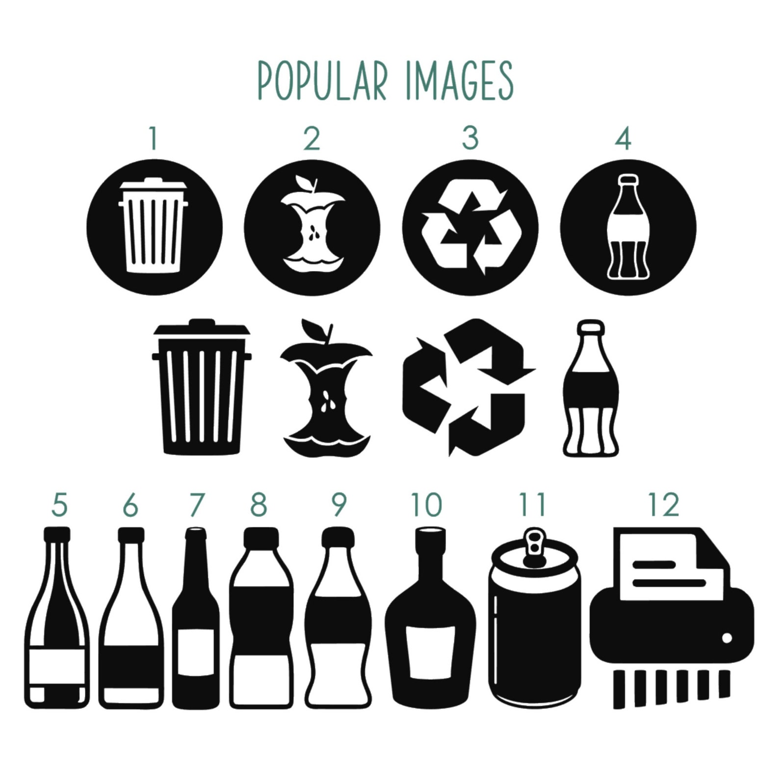 Garbage Bin Labels Recycling Bin Labels Food Scraps Compost Etsy Canada