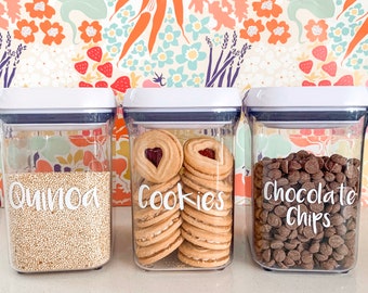 Custom Pantry Labels • Kitchen Organization Labels