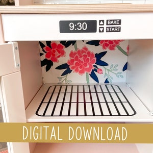 Digital SVG Files • Ikea Play Kitchen Microwave • Dishwasher and Oven Buttons Stickers