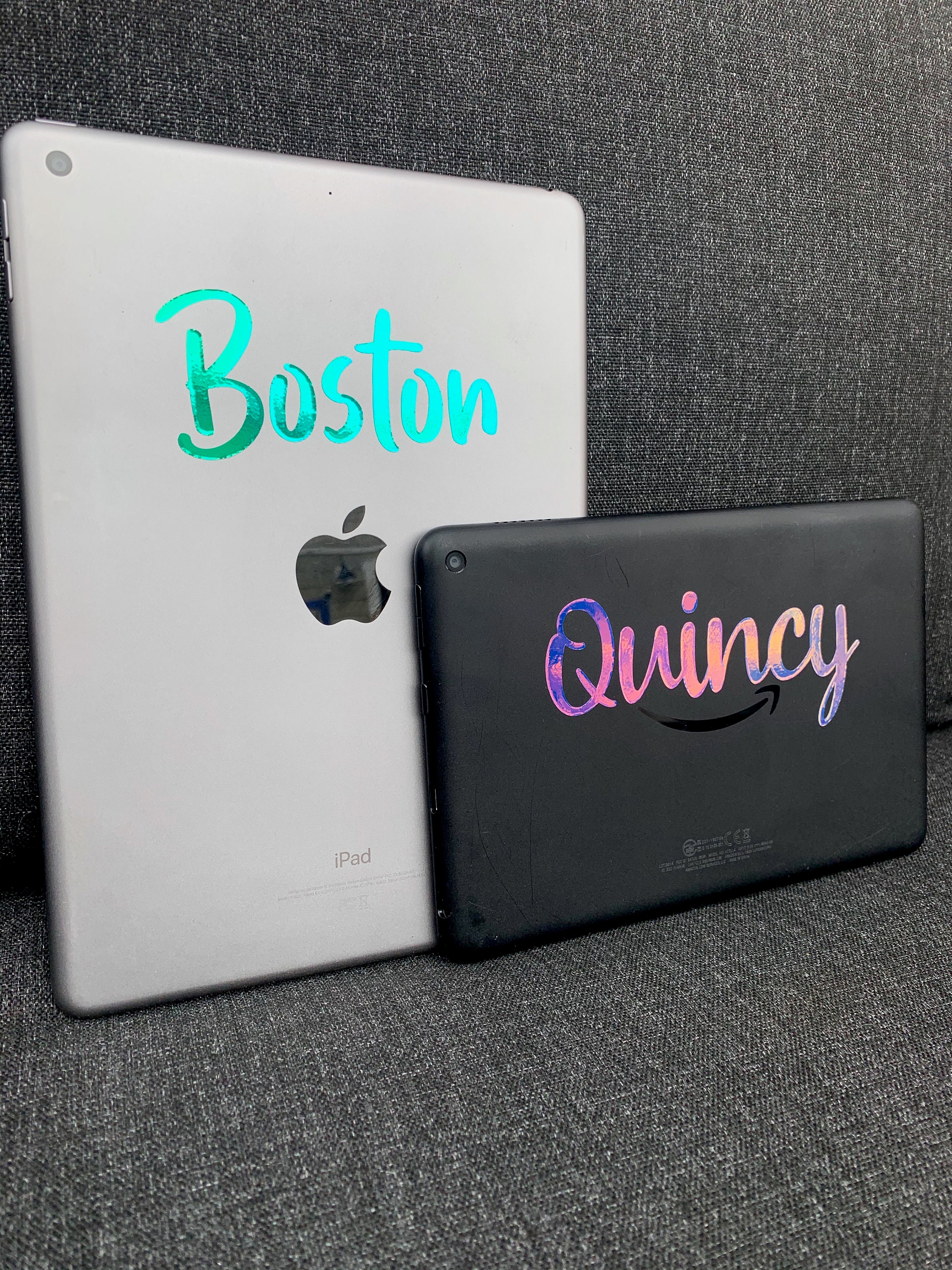 Custom Name Vinyl Decal Tablet Decal Ipad Stickers Etsy Canada