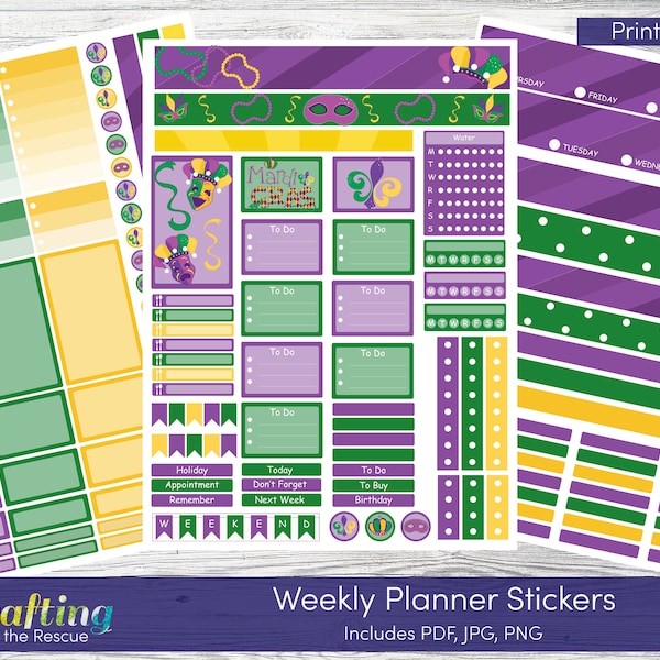 Mardi Gras Printable - Etsy
