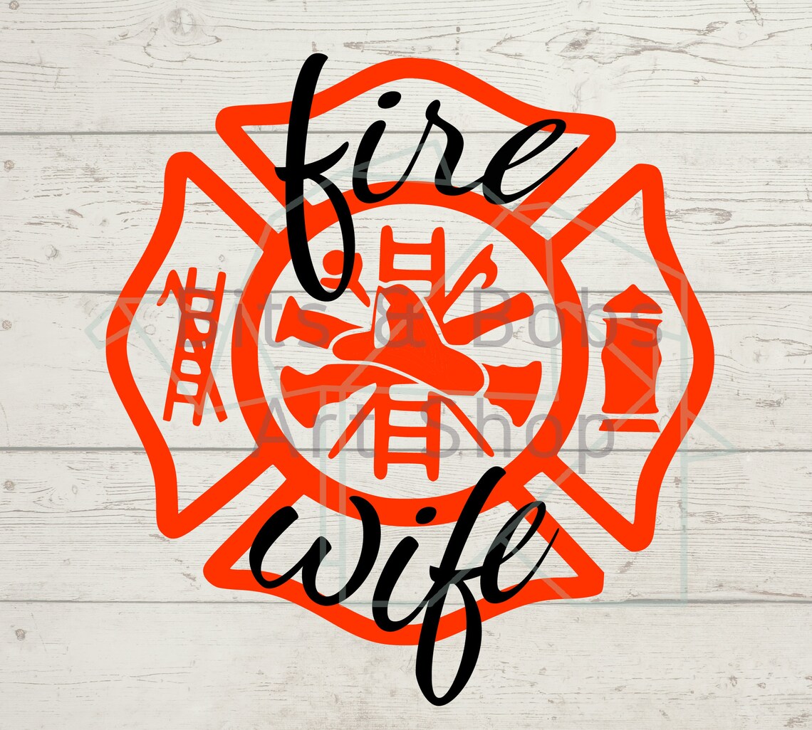 Fire Wife Vinyl Decal | Fire, Firefighter, Wife, Decal for Car, Cell ...