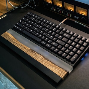 TKL Wrist Rest | Keyboard Wrist Rest | Custom Wrist Rest | Wood Wrist Rest | Artisan Wrist Rest | Resin Wrist Rest